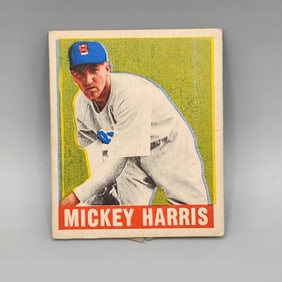 1948 Leaf Mickey Harris #27 Rookie - Neat