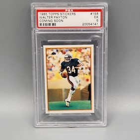 1985 Topps Stickers Walter Payton #156 PSA 5 HOF