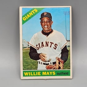 1966 Topps Willie Mays #1 - Tough #1 Number - HOF