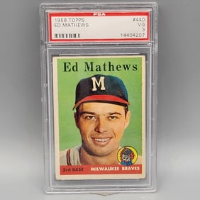 1958 Topps Ed Mathews #440 PSA 3 HOF