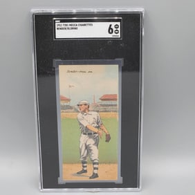 1911 T201 Mecca Double Folders Chief Bender/Reuben Oldring SGC 6 HOF - Tough In This Grade
