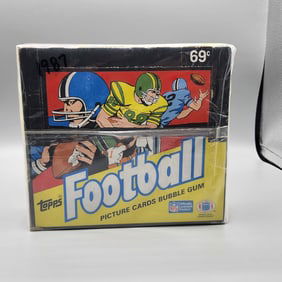 1987 Topps Football Unopened Cello Box