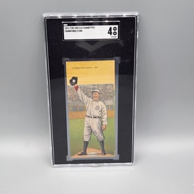 1911 T201 Mecca Double Folders Sam Crawford/Ty Cobb SGC 4 Both HOF