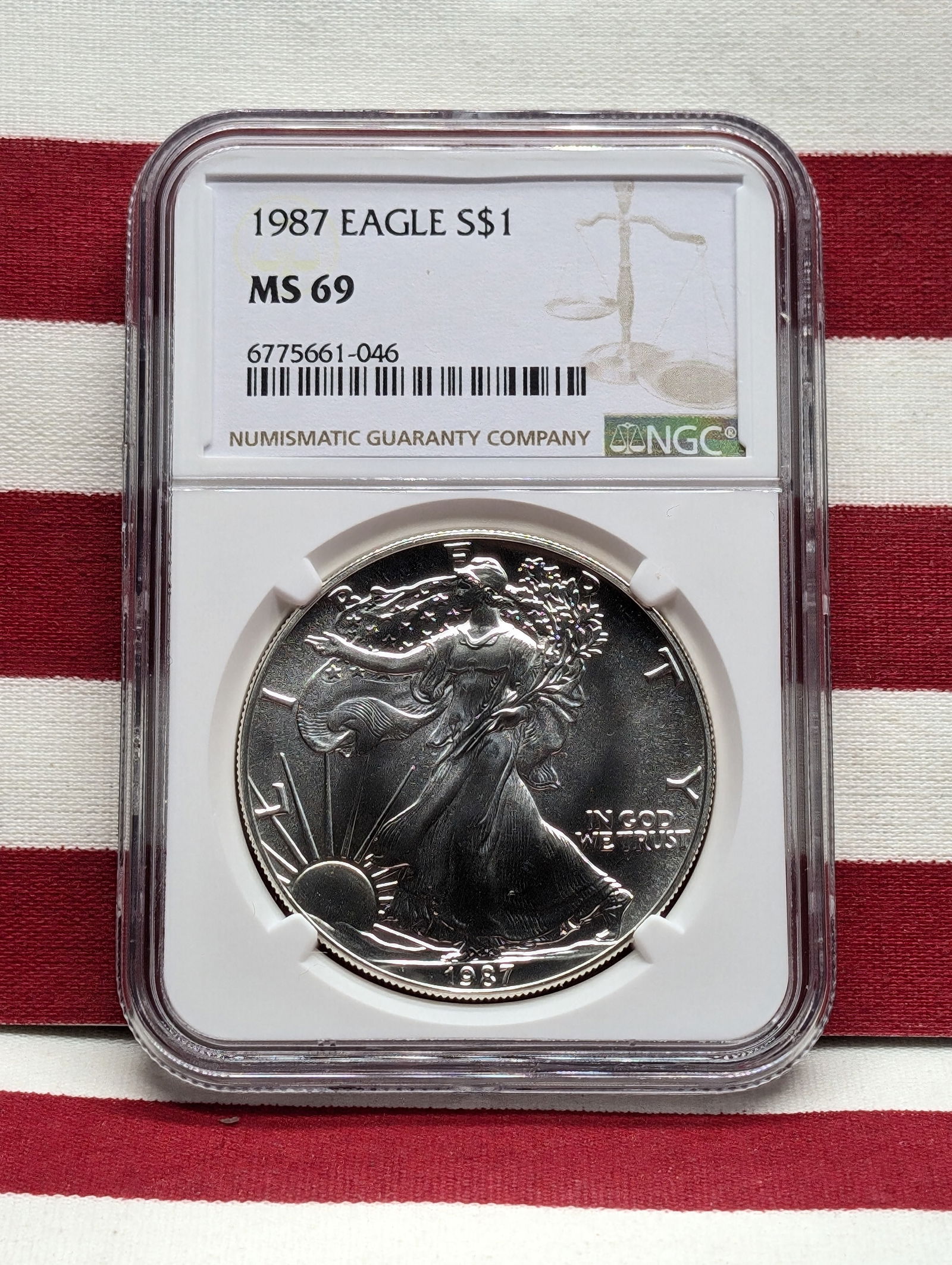 1987 American Silver Eagle - NGC MS69 (1 of 3)