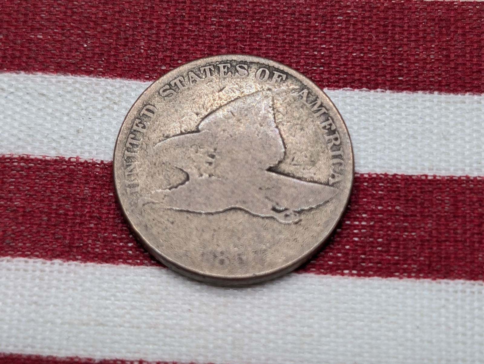 1857 Flying Eagle Cent **GOOD/VG** (1 of 2)