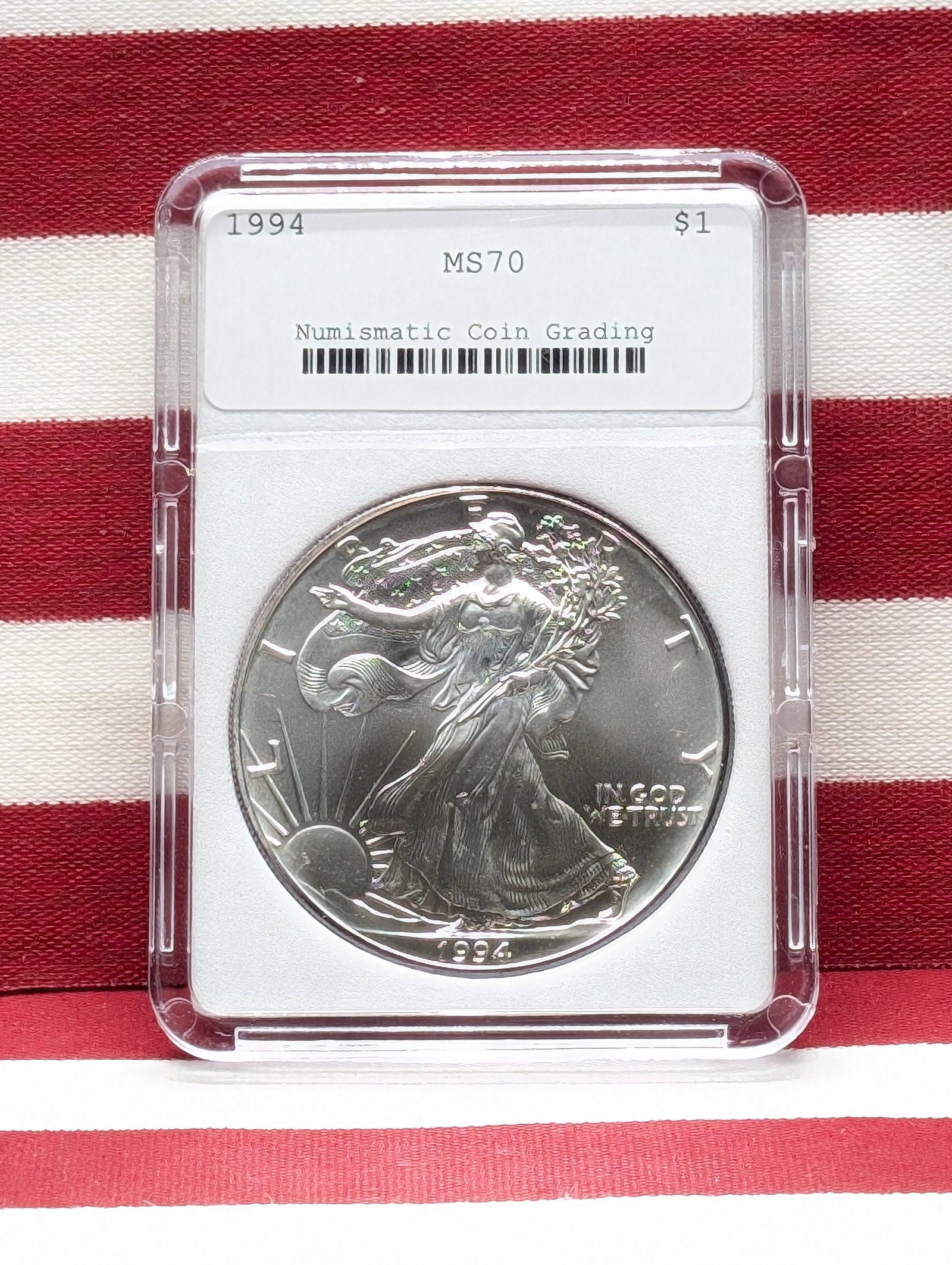 1994 American Silver Eagle - NCG Cert. MS70 - "Not NGC" (1 of 3)