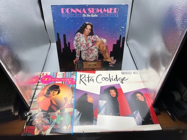 Lot of (3) Assorted Vinyl Albums - Varying Conditions - Donna Summer