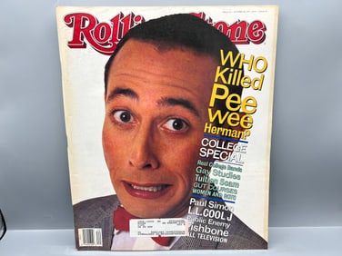 Rolling Stone Magazine October 1991 #614 W/ Pee Wee Herman Cover