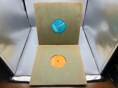 Elvis Presley 1973 Elvis & 1970 Let's Be Friends Vinyl Albums - Missing Cover Sleeves - CAS-2408 &