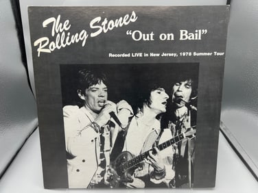 1978 The Rolling Stones Out On Bail Unofficial Release Vinyl Album - LP-101