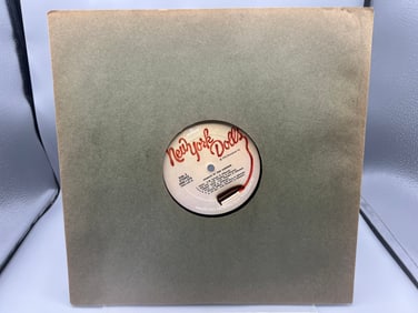 1973 New York Dolls Self Titled Vinyl Album - Missing Cover Sleeve - SRM-1-675