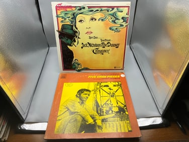 1974 Chinatown & 1970 Five Easy Pieces Original Motion Picture Soundtrack Vinyl Albums - Jack