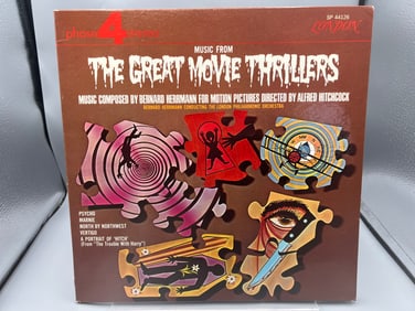 1969 Music From The Great Movie Thrillers Vinyl Album - SP 44126 - Psycho Movie Music