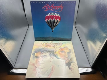 1981 Air Supply The One That You Love & 1983 Air Supply Greatest Hits Vinyl Albums - AL 8 8024 & AL