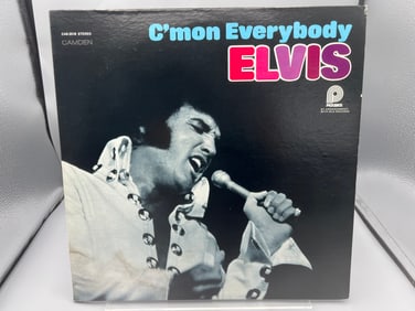1975 Elvis Presley C'Mon Everybody Reissue Vinyl Album - CAS-2518