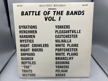 1967 Various Artist Compilation Battle of The Bands Vol. I Vinyl Album - LP-317