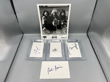 This is Spinal Tap Memorabilia Lot with Autographs - Michael McKean, Harry Shearer, Christopher