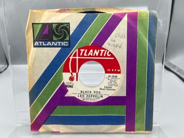 1971 Led Zeppelin Black Dog (Edited Short Version) Demo 45 RPM Record - 45-2849 - Rare