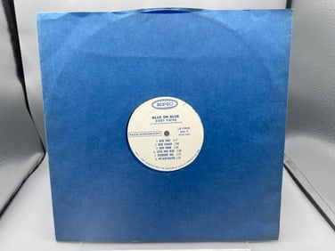 1963 Bobby Vinton Blue On Blue Promo Radio Station Copy Blue Vinyl Album W/ No Cover Sleeve - LN