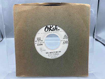 Unknown Release Date Billy Stewart Billy's Heartache/Baby, You're My Only Love Promo Radio Station: Unknown Release Date Billy Stewart Billy's Heartache/Baby, You're My Only Love Promo Radio Station Copy Unofficial Release 45 RPM Record - 4-7095 - Records have not been tested by the auction house fo