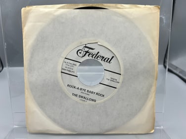 Unknown Release Date The Swallows In The Palm Of My Hand/Rock-A-Bye Baby Rock Unofficial Release 45