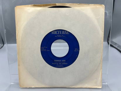 1957 The Sonics Evil Eye/Triangle Love 45 RPM Record - 110: 1957 The Sonics Evil Eye/Triangle Love 45 RPM Record - 110 - Records have not been tested by the auction house for play quality. All items are sold as is.