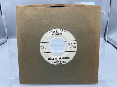 Unknown Release Date Lonnie & The Crisis Santa Town/Bells In The Chapel U.S.A Reissue 45 RPM Record