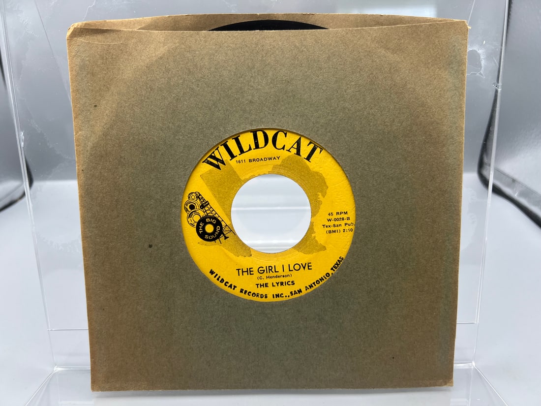 1960 The Lyrics Oh, Please Love Me/The Girl I Love Reissue 45 RPM Record - W-0028 (1 of 4)