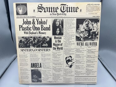 1972 John & Yoko/Plastic Ono Band With Elephant Memory And Invisible Strings Some Time In New York