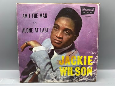 1960 Jackie Wilson Alone At Last 45 RPM Vinyl - 9-55170