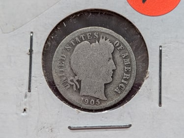 1905 Barber Dime
