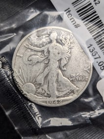 1942 Silver Walking Liberty Half Dollar In A Littleton Package
