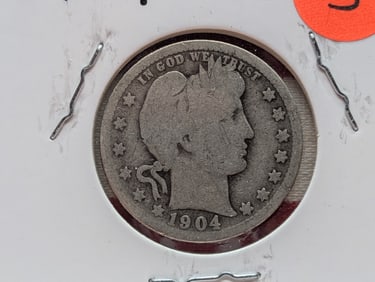 1904 Barber Quarter