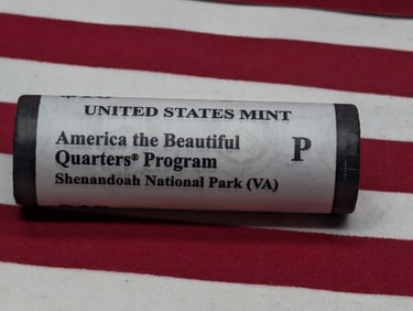 2014-P Roll of American Beautiful Quarters In Original Gov. Wrapper, Shenandoah National Park