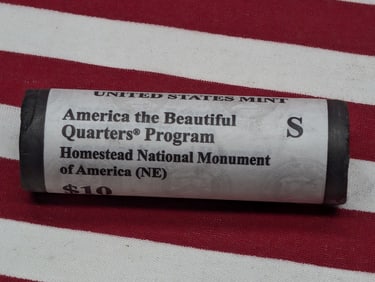 2015-S Roll of American Beautiful Quarters In Original Gov. Wrapper, Homestead National Monument of