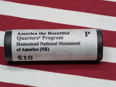 2015-P Roll of American Beautiful Quarters In Original Gov. Wrapper, Homestead National Monument of