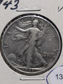 1943 Silver Walking Liberty Half Dollar