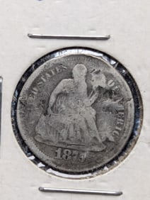 1875 Seated Liberty Dime
