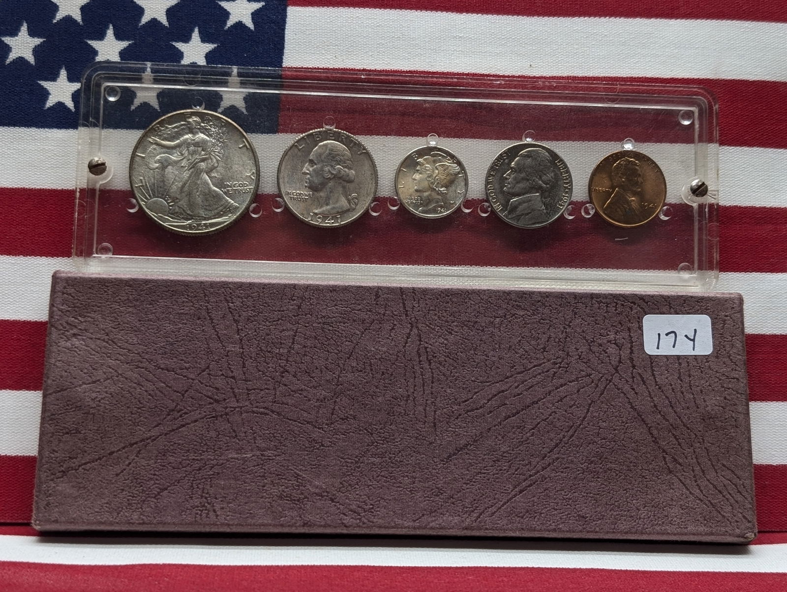 1941 US Mint Set - 5 BU/MS Coins (1 of 3)
