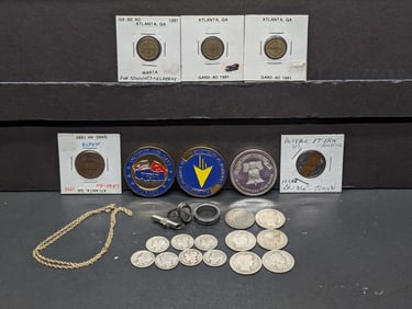 GRAB BAG - THIRTEEN SILVER COINS