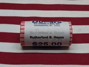 2011 Roll of Presidential Dollars Original Gov. Wrapper, Rutherford B. Hayes