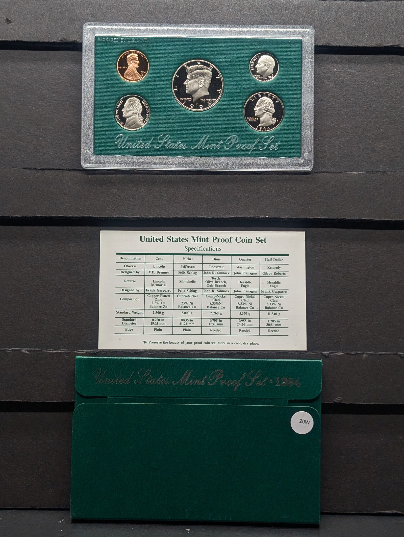 1994 -S U.S. Mint Proof Set In OGP (1 of 4)