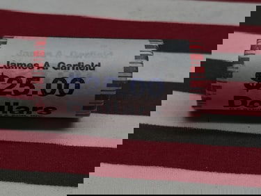 2011 Roll of Presidential Dollars Original Gov. Wrapper, James A . Garfield