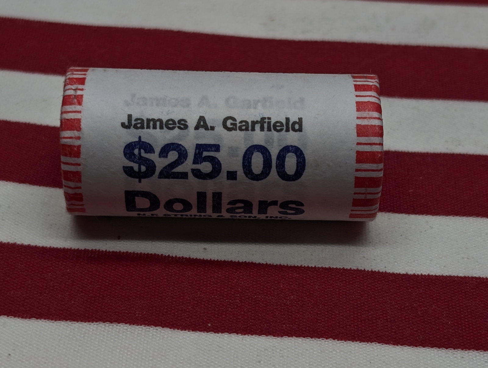2011 Roll of Presidential Dollars Original Gov. Wrapper, James A . Garfield: 2011 Roll of Presidential Dollars Original Gov. Wrapper, James A . Garfield