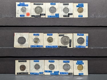 15 - Foreign Coins Dates Range From 1868 to 1959