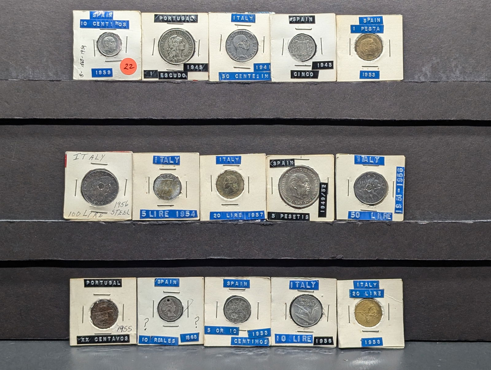 15 - Foreign Coins Dates Range From 1868 to 1959 (1 of 11)