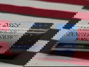 2021-P Roll of American Innovation Dollars, In Original Gov. Wrapper, New York