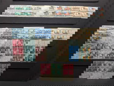 20 - Vintage no-gum Plate Blocks