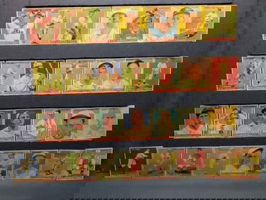1984 Reprints of Big League Indian Gum Baseball Cards (30)