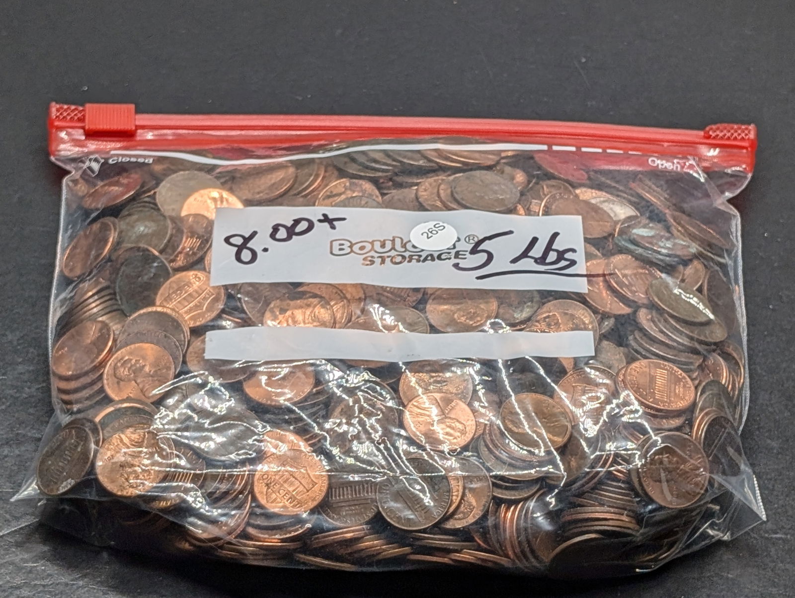 5 Pounds of Unsearched Lincoln Memorial & Shields Cents, Lot of Copper Coins: 5 Pounds of Unsearched Lincoln Memorial & Shields Cents, Lot of Copper Coins